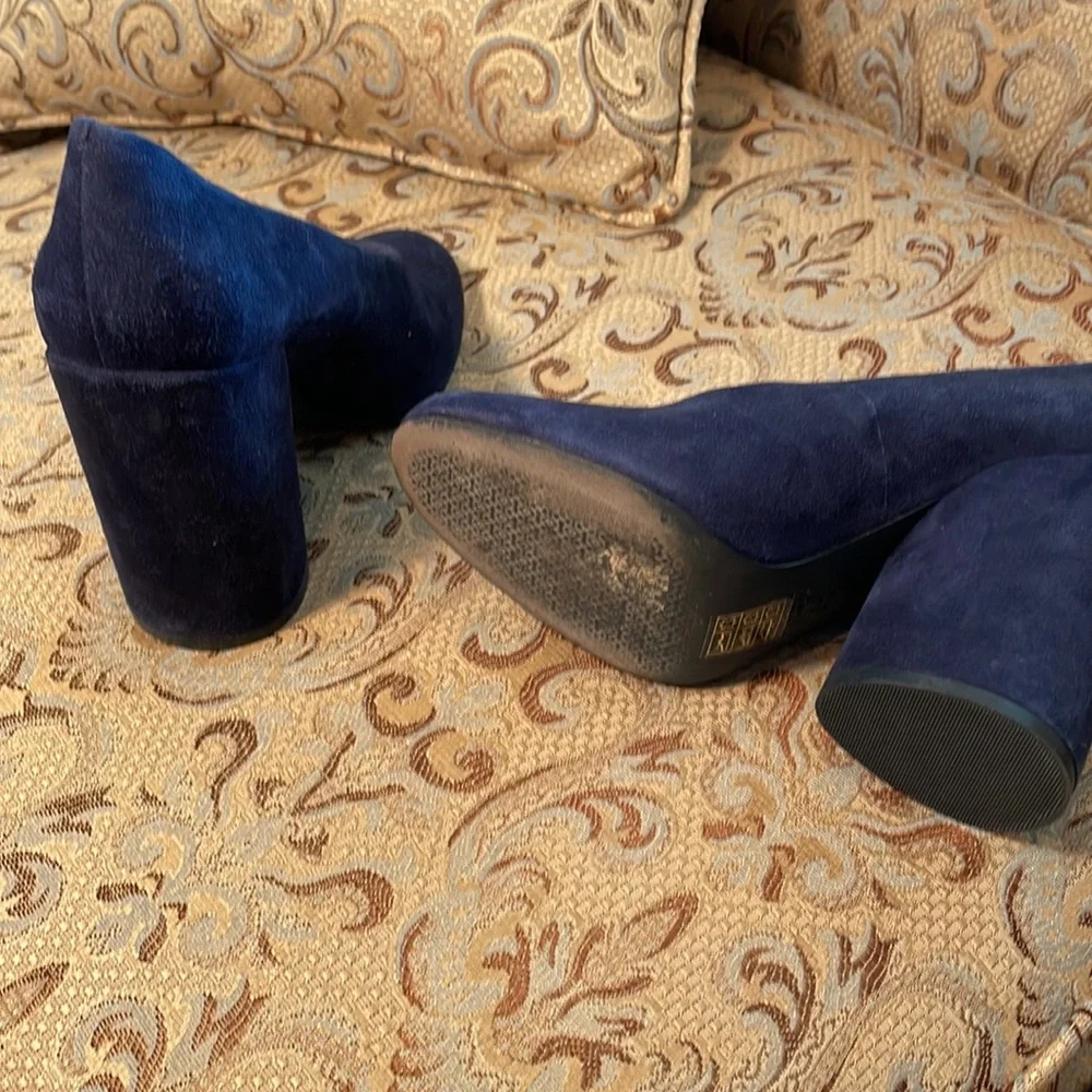 Tory Burch Shoes Blue Suede, Mod Stlye